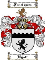 Hyatt coat of arms family crest download