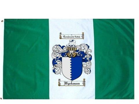Hyckman family crest coat of arms flag