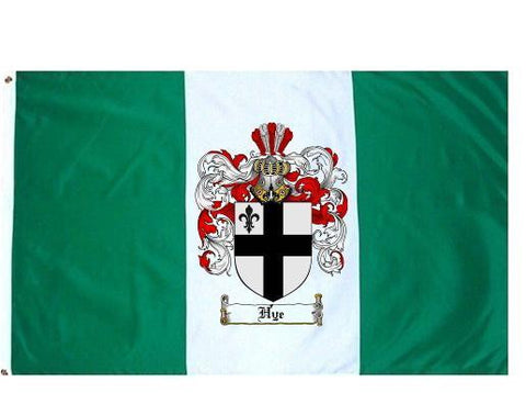 Hye family crest coat of arms flag