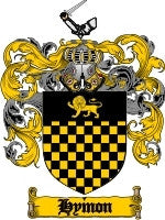 Hymon coat of arms family crest download