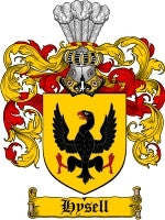 Hysell coat of arms family crest download