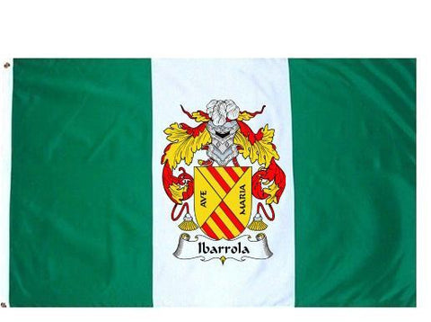 Ibarrola family crest coat of arms flag