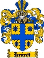 Ierardi coat of arms family crest download