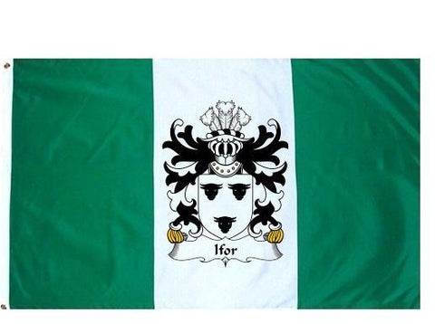 Ifor family crest coat of arms flag