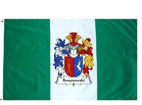 Ilmanowski family crest coat of arms flag