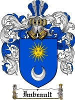 Imbeault coat of arms family crest download