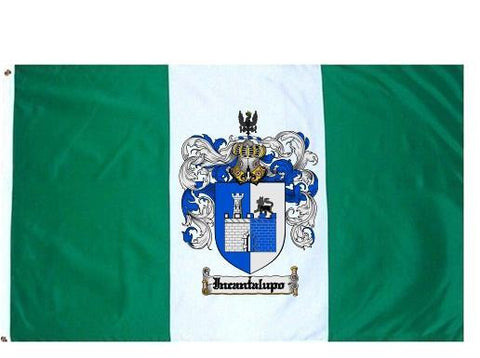 Incantalupo family crest coat of arms flag