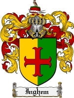 Inghem coat of arms family crest download