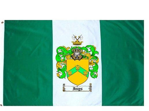 Ings family crest coat of arms flag