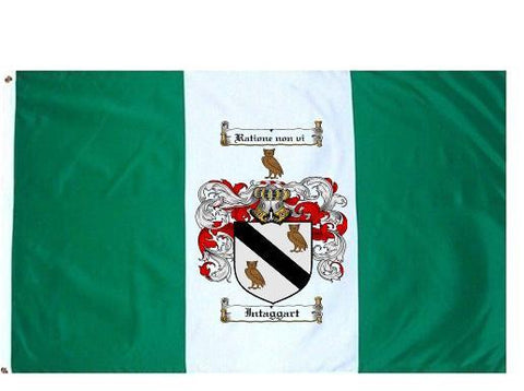 Intaggart family crest coat of arms flag