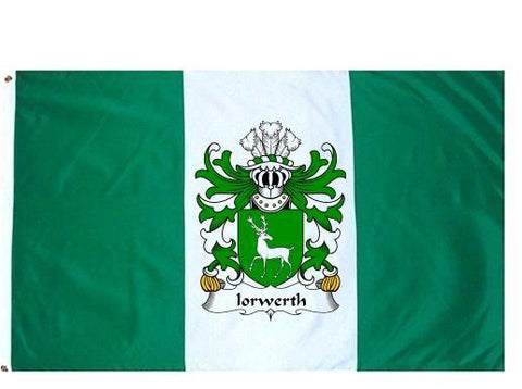 Iorwerth family crest coat of arms flag