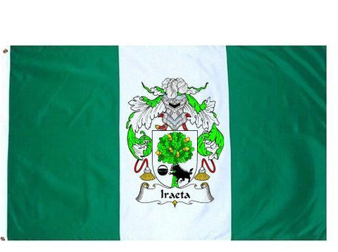 Iraeta family crest coat of arms flag