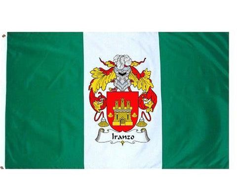 Iranzo family crest coat of arms flag