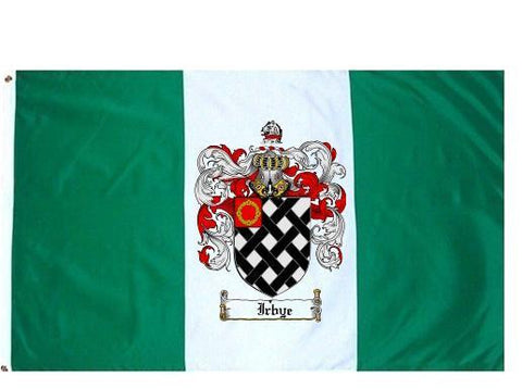 Irbye family crest coat of arms flag
