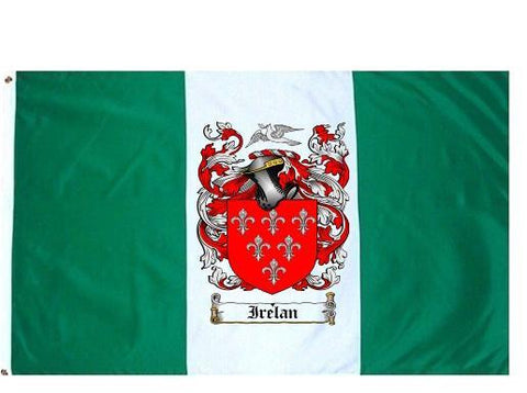Irelan family crest coat of arms flag