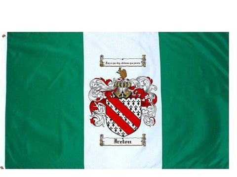 Ireton family crest coat of arms flag