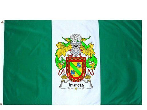 Irureta family crest coat of arms flag