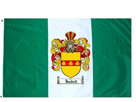 Isabell family crest coat of arms flag