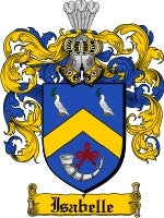 Isabelle coat of arms family crest download