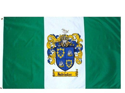 Isbister family crest coat of arms flag