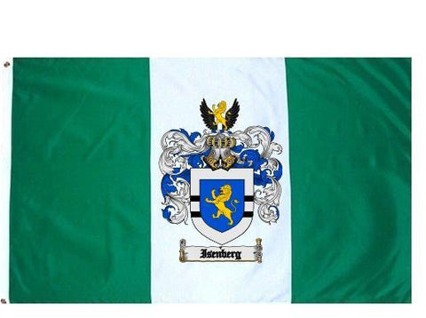 Isenberg family crest coat of arms flag
