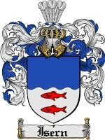 Isern coat of arms family crest download