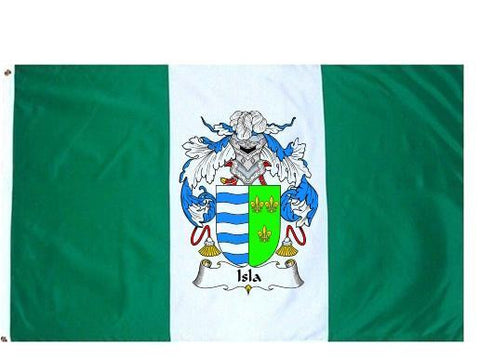 Isla family crest coat of arms flag
