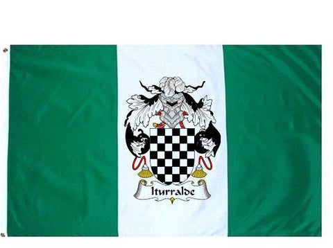 Iturralde family crest coat of arms flag