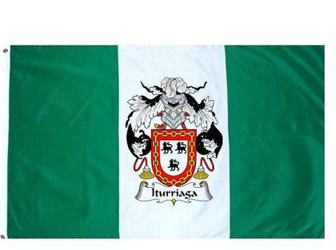 Iturriaga family crest coat of arms flag