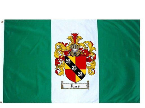 Ivers family crest coat of arms flag