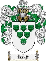 Izzatt coat of arms family crest download
