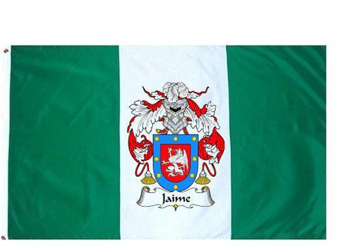 Jaime family crest coat of arms flag