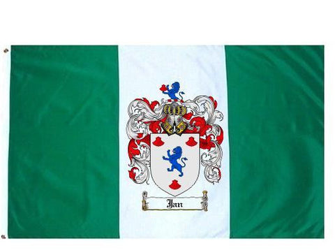 Jan family crest coat of arms flag
