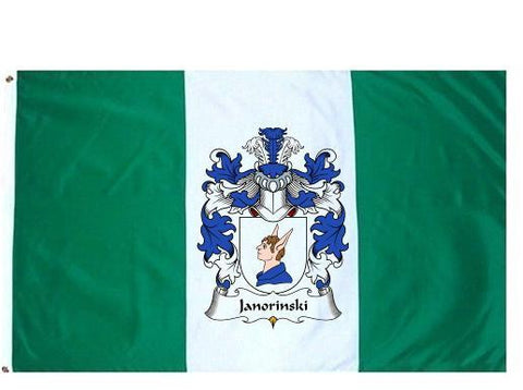 Janorinski family crest coat of arms flag