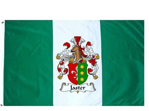 Jaster family crest coat of arms flag