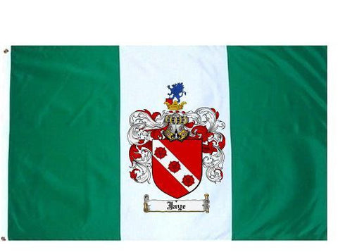 Jaye family crest coat of arms flag