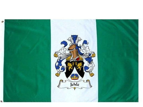 Jehle family crest coat of arms flag