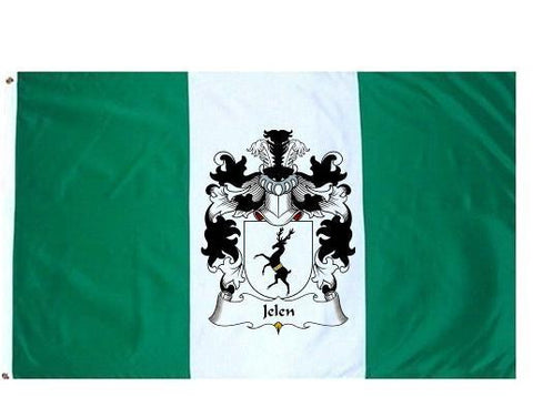 Jelen family crest coat of arms flag