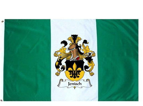Jenisch family crest coat of arms flag