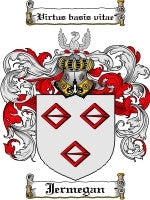 Jermegan coat of arms family crest download