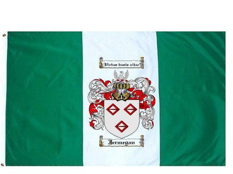 Jermegan family crest coat of arms flag