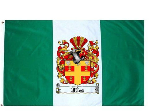 Jiles family crest coat of arms flag