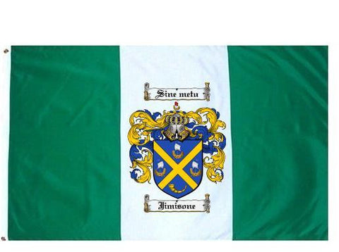 Jimisone family crest coat of arms flag