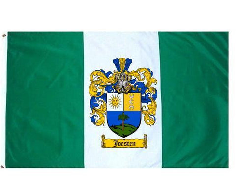 Joesten family crest coat of arms flag