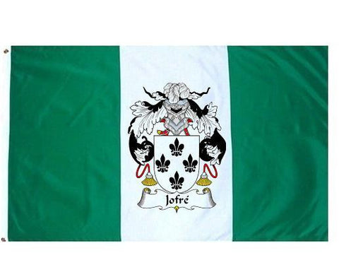 Jofre family crest coat of arms flag