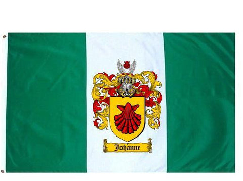 Johanne family crest coat of arms flag