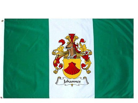 Johannes family crest coat of arms flag