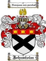 Johnstome coat of arms family crest download