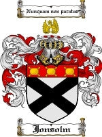 Jonsolm coat of arms family crest download