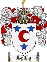 Jopling coat of arms family crest download